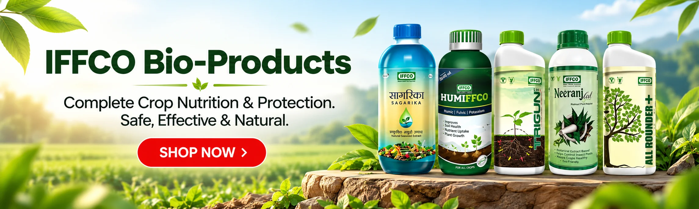 IFFCO bio-products for complete crop nutrition and protection