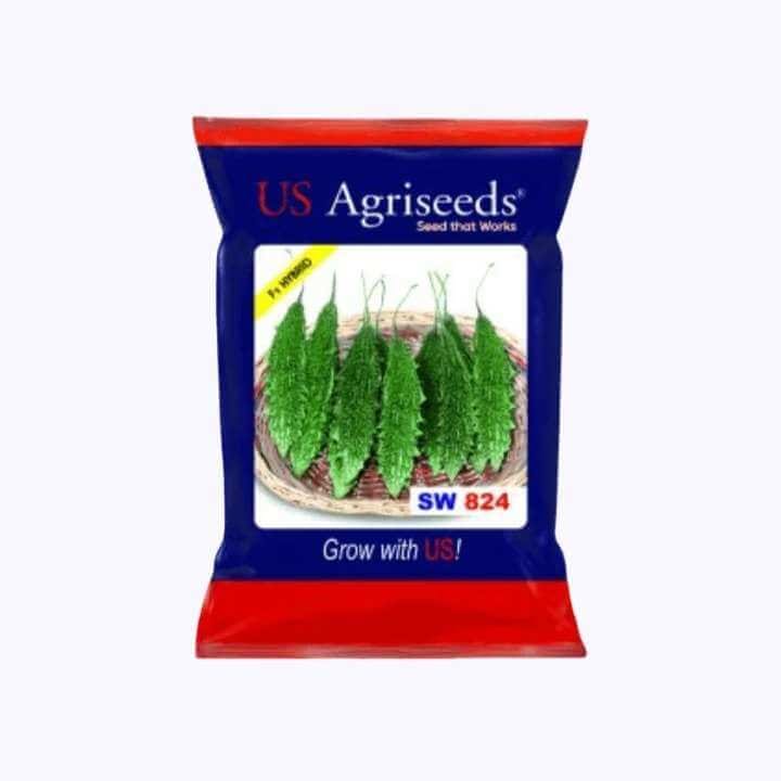 US Agriseeds SW 824 Bitter Gourd Seeds - 10 gm