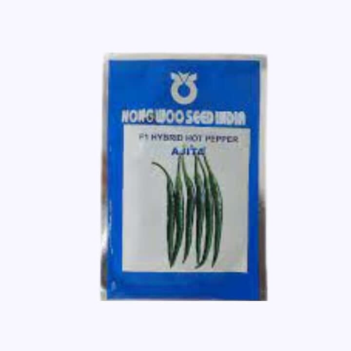 Nongwoo Ajita F1 Hybrid Chilli Seeds - 10 gm