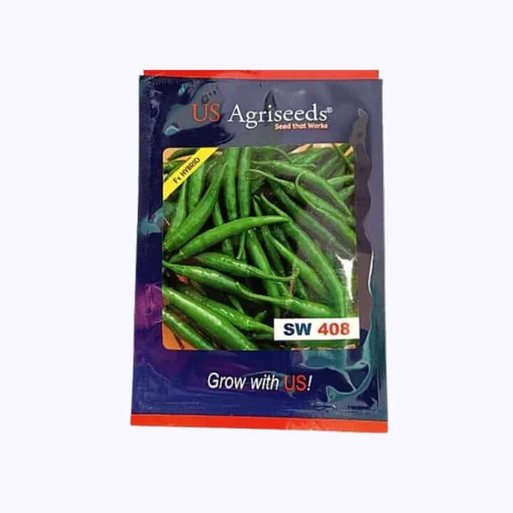 US Agriseeds SW 408 F1 Hybrid Chilli Seeds - 10g