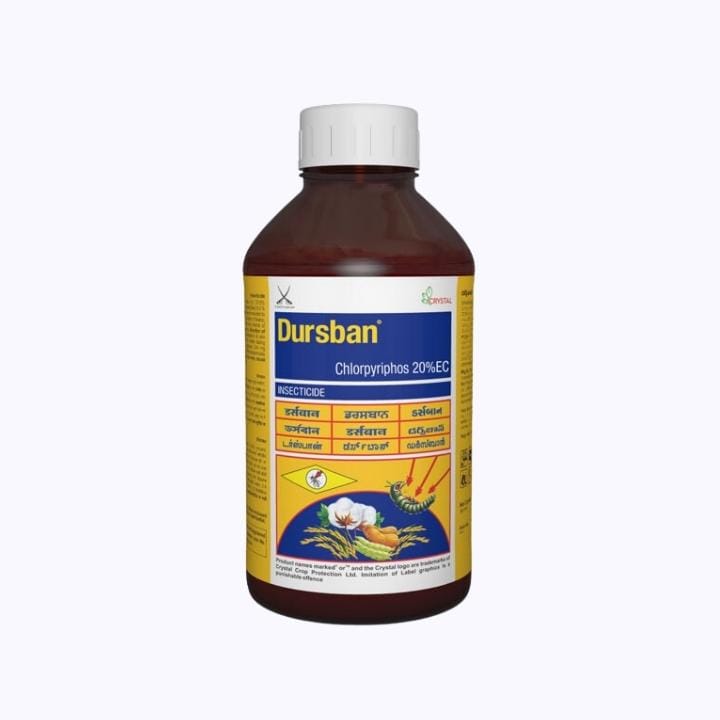 Crystal Dursban Chlorpyriphos 20%EC Insecticide