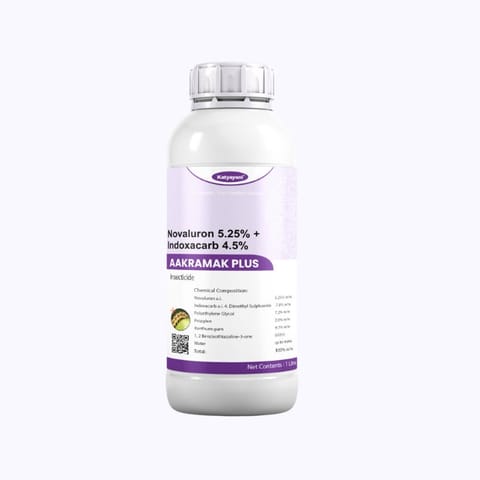 Katyayani Aakramak Plus Insecticide - Novaluron 5.25% + Indoxacarb 4.5% w/w SC