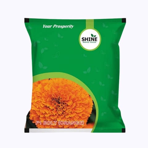 Shine Bolt (Orange) Marigold Seeds