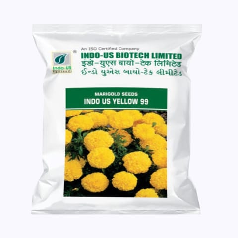 Indo-Us Yellow 99 Marigold Seeds