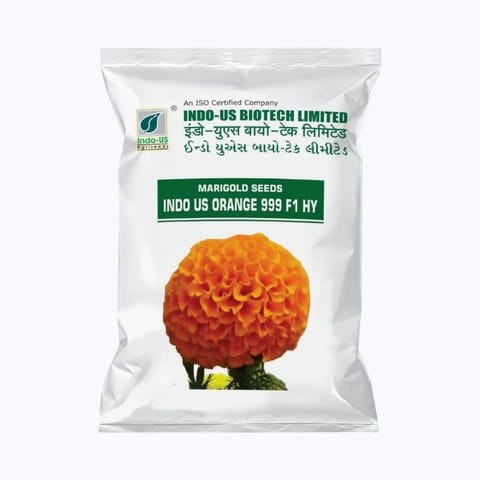 Indo-Us Orange 999 Marigold Flower Seeds