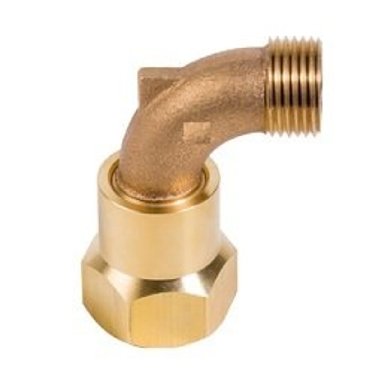 Automat HT-72SE Brass Swivel Elbow for 1-1/2 x 1 (3.81 cm x 2.54 cm) Quick Compact Valve for Pipe Fitting
