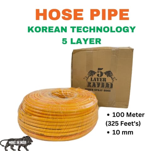 Kaveri 10mm x 100m 5 Layer Spray Hose Pipe