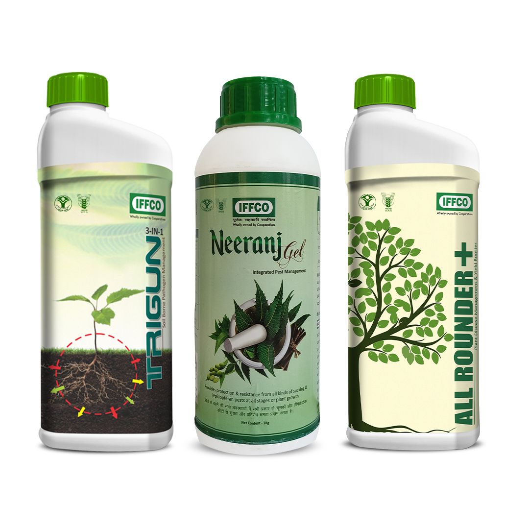 Bio-Pesticide Combo - Trigun + All Rounder Plus  + Neeranj Gel