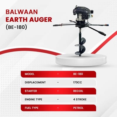 Balwaan Earth Auger (2 men) BE-180 (Without Bit)