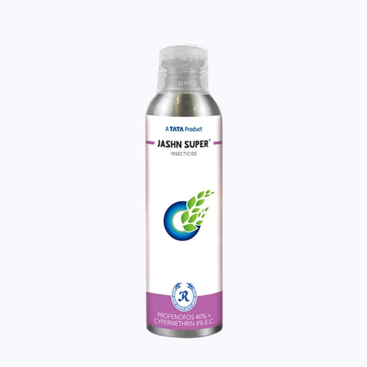Tata Rallis Jashn Super Profenofos 40% + Cypermethrin 4% E.C Insecticides.