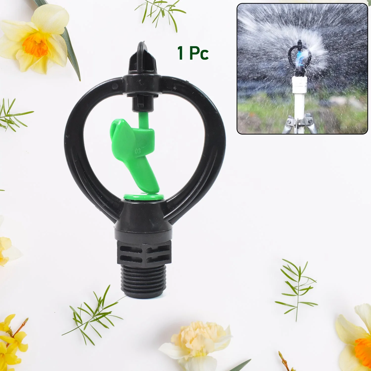 Rotating Irrigation Sprinkler Plastic Spray Nozzle