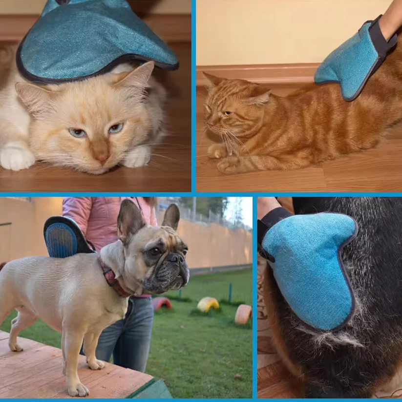 Pet Grooming Glove – Humanized Deshedding Brush – thumb