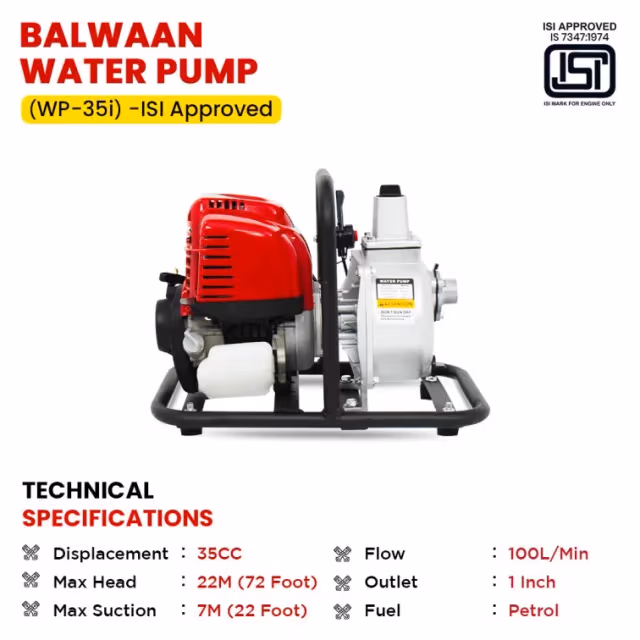 Balwaan 1 Inch Water Pump WP-35I -ISI – thumb
