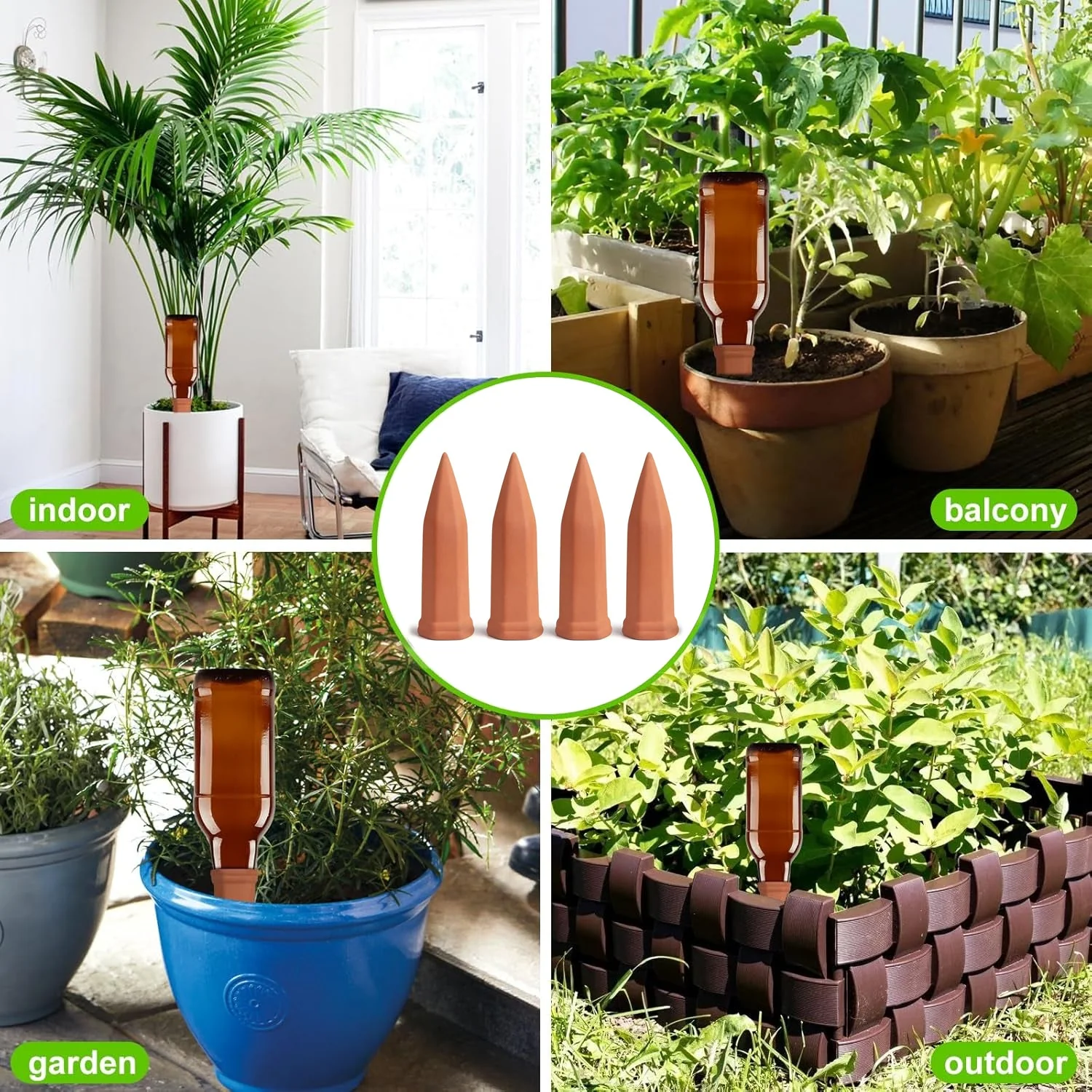 Self Plant Watering Spikes (4 Pcs Set) – thumb