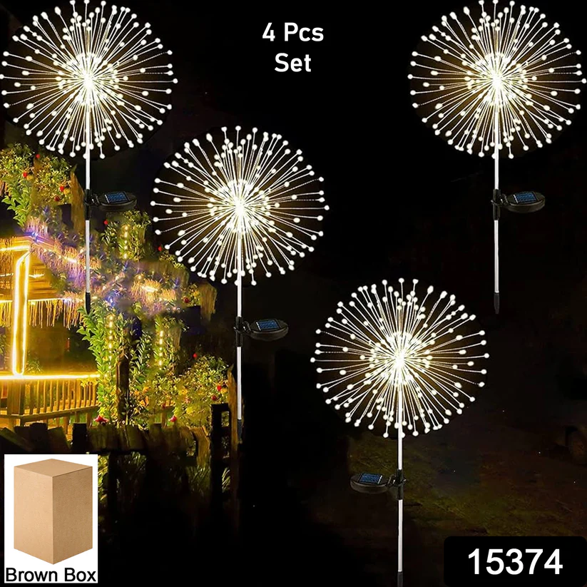 Colorful Multi Led Outdoor Solar Garden Lights (4 Pcs Set) – thumb