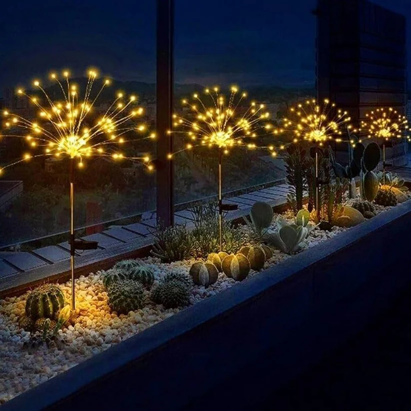 Colorful Multi Led Outdoor Solar Garden Lights (4 Pcs Set) – thumb