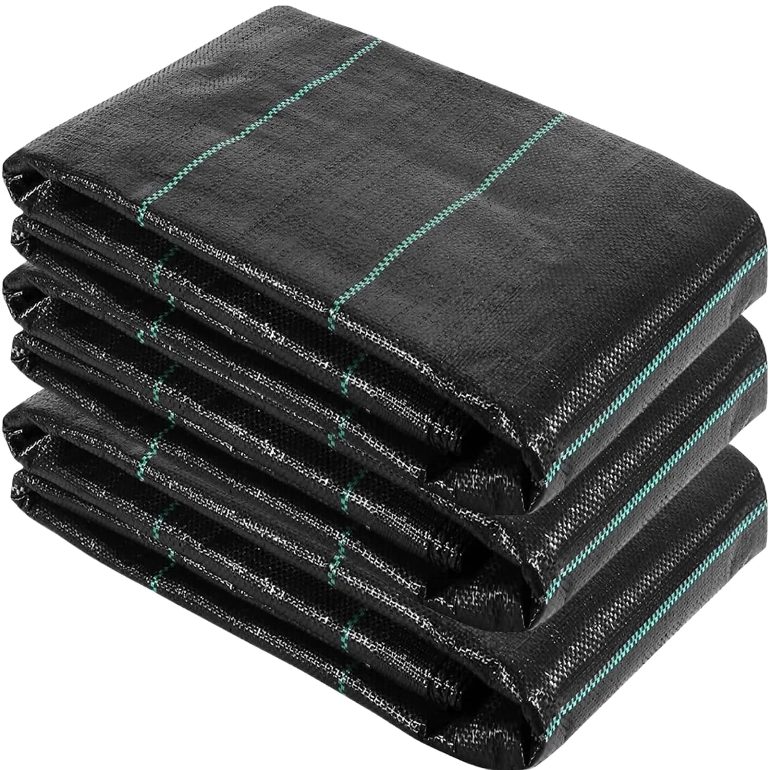 Singhal Premium Garden Weed Control Barrier Sheet Mat 110 GSM Heavy-Duty Landscape Fabric (Black) – thumb