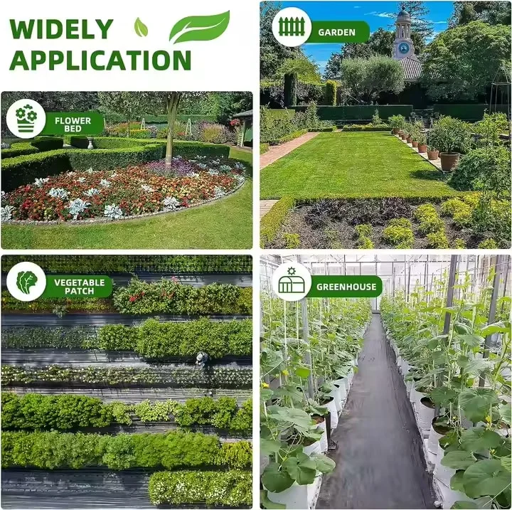 Singhal Premium Garden Weed Control Barrier Sheet Mat Heavy-Duty Landscape Fabric (Black) – thumb