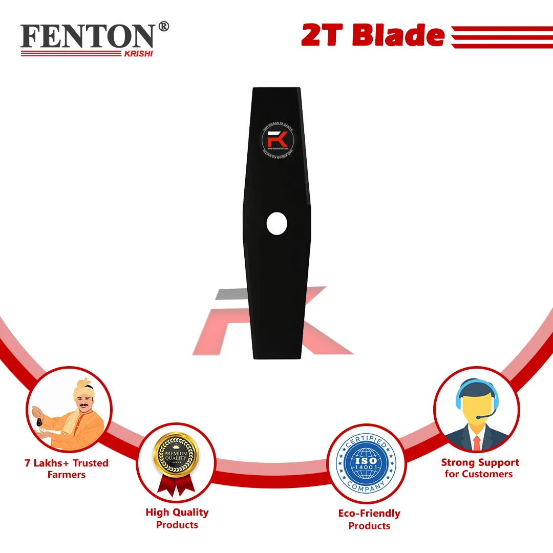 Fenton Krishi 2-Teeth Brush Cutter Blade – Heavy-Duty Steel 300mm x 90mm – thumb