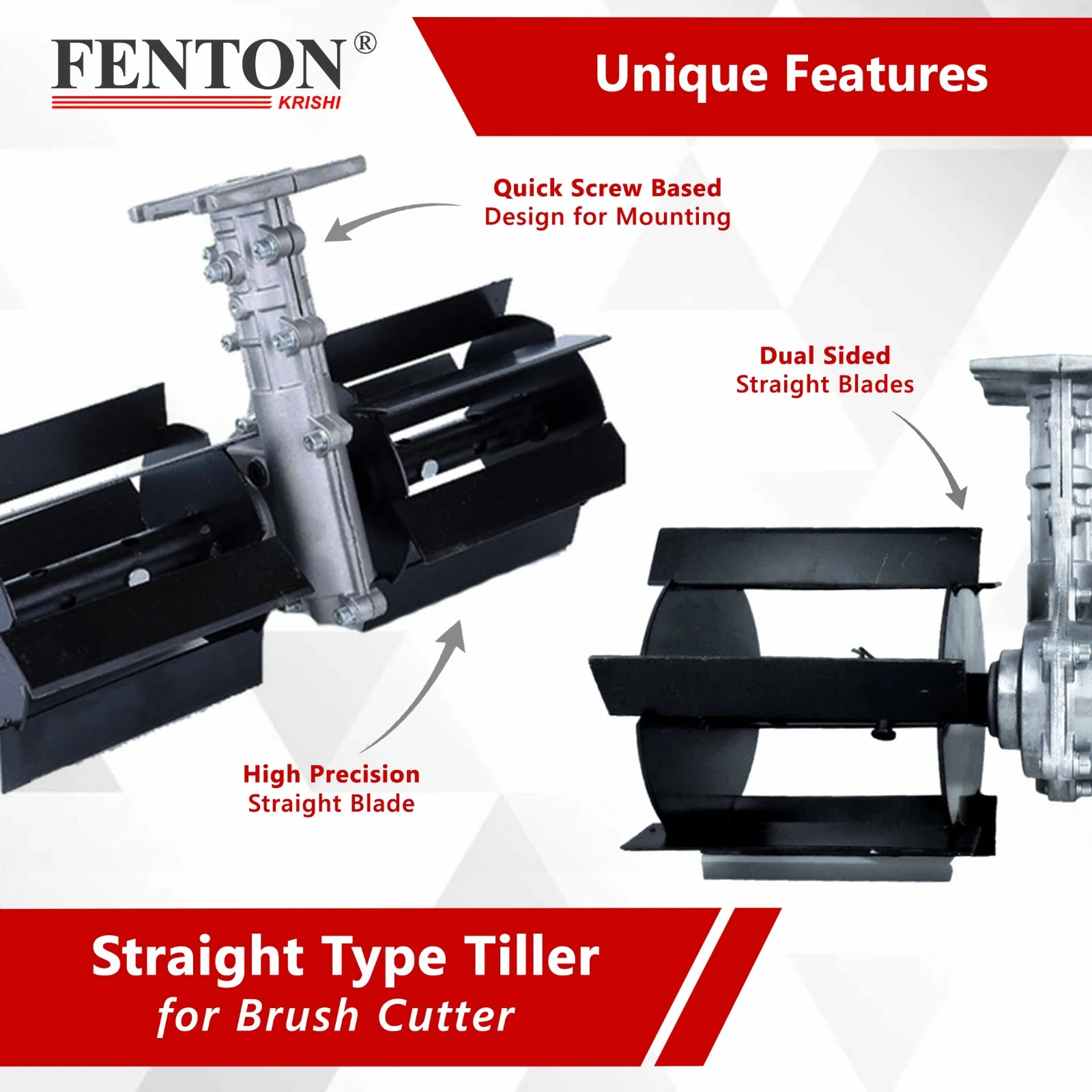 Fenton Krishi Straight-Type Tiller Attachment Brush Cutter – thumb