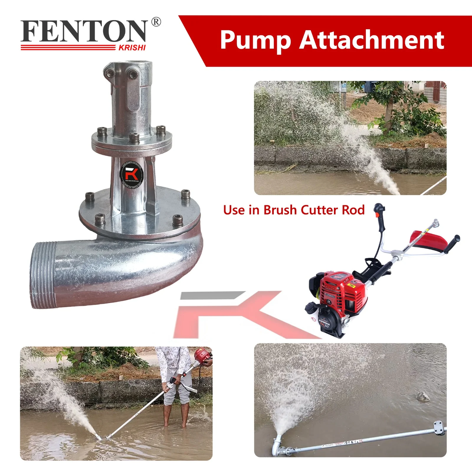 Fenton Krishi 28 mm Water Pump Attachment for Brush Cutter – thumb
