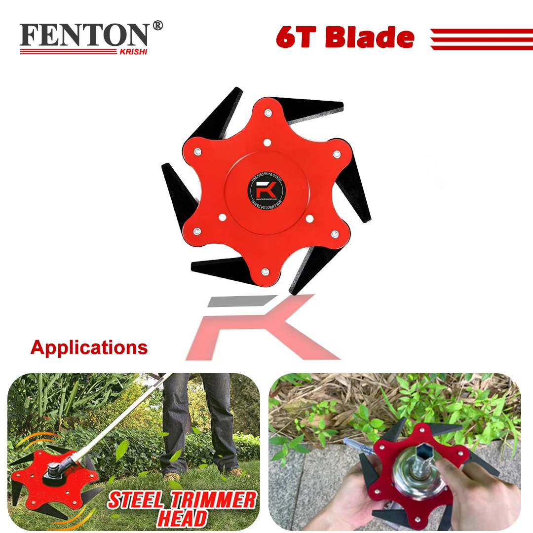 Fenton Krishi 6-Teeth Steel Blade for Brush Cutters – thumb