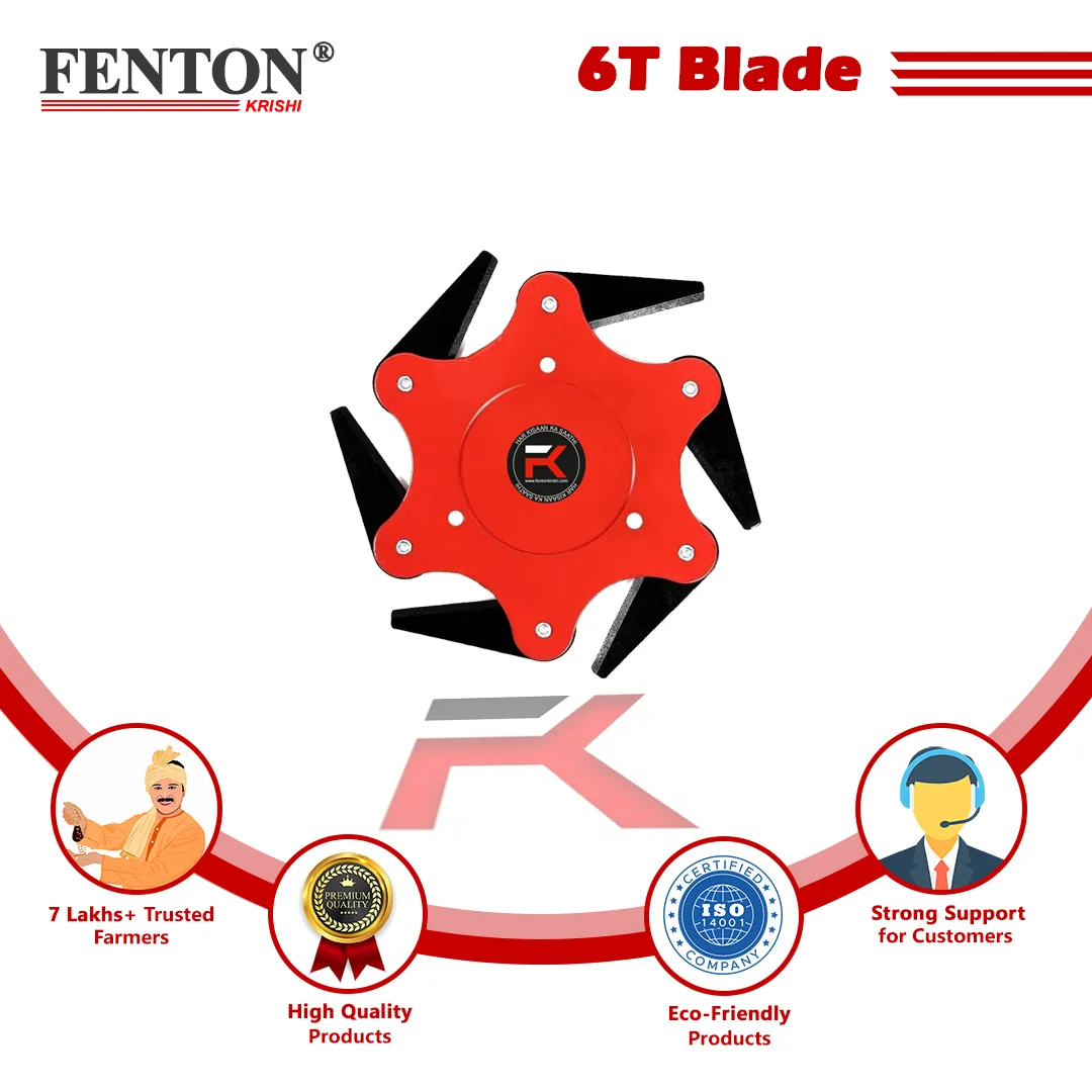 Fenton Krishi 6-Teeth Steel Blade for Brush Cutters – thumb