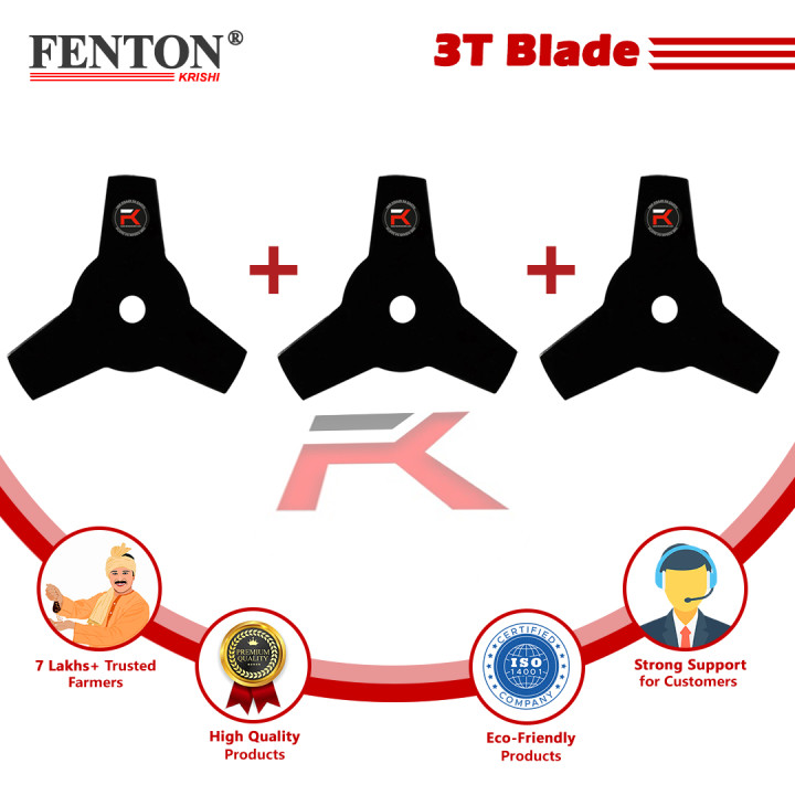 Fenton Krishi 3-Teeth Brush Cutter Blade (Pack of 3) – thumb