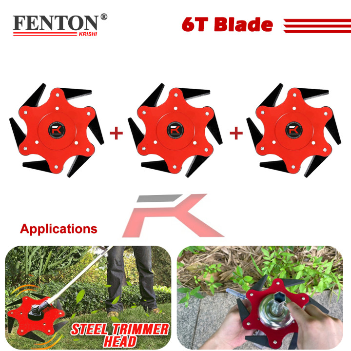 Fenton Krishi 6-Teeth Brush Cutter Blade (Pack of 3) – thumb