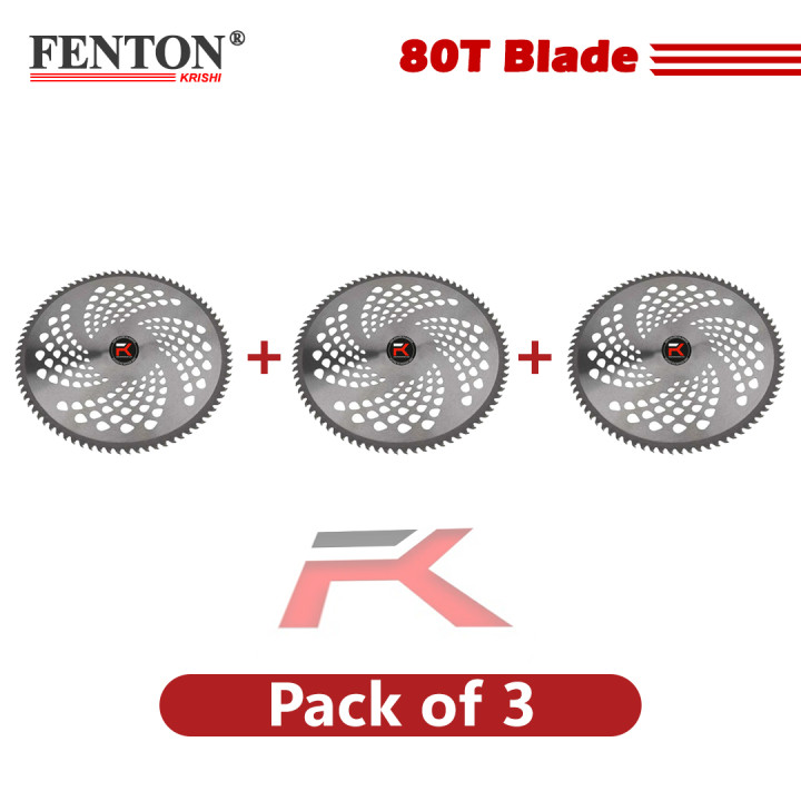 Fenton Krishi 80-Teeth Brush Cutter Blade (Pack of 3) – thumb