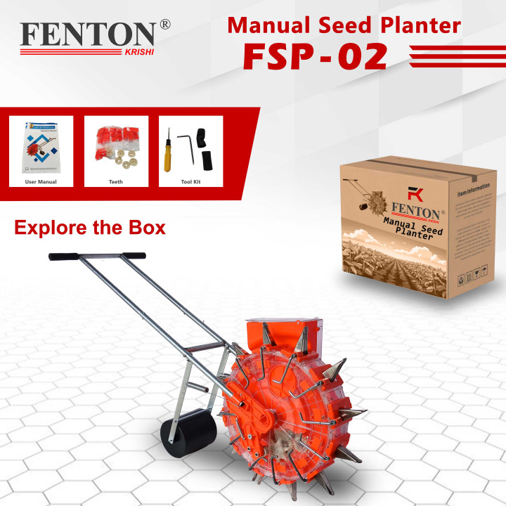 Fenton Krishi FSP-02 Manual Seed Planter – Hand-Operated Seeding Tool for Small & Medium Farms – thumb
