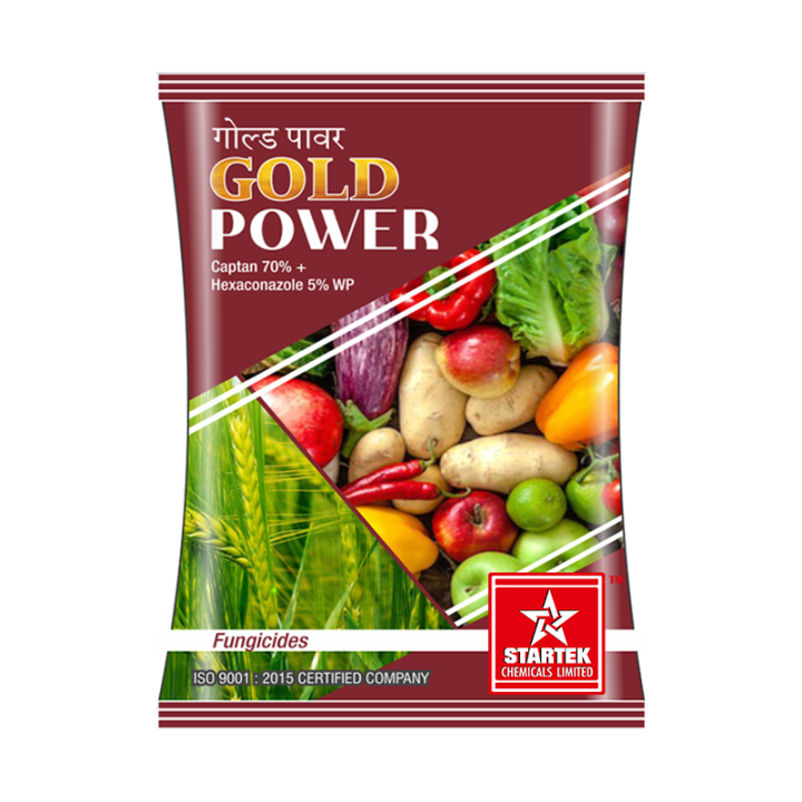 Startek Goldpower Captan 70% + Hexaconazole 5% WP Fungicide