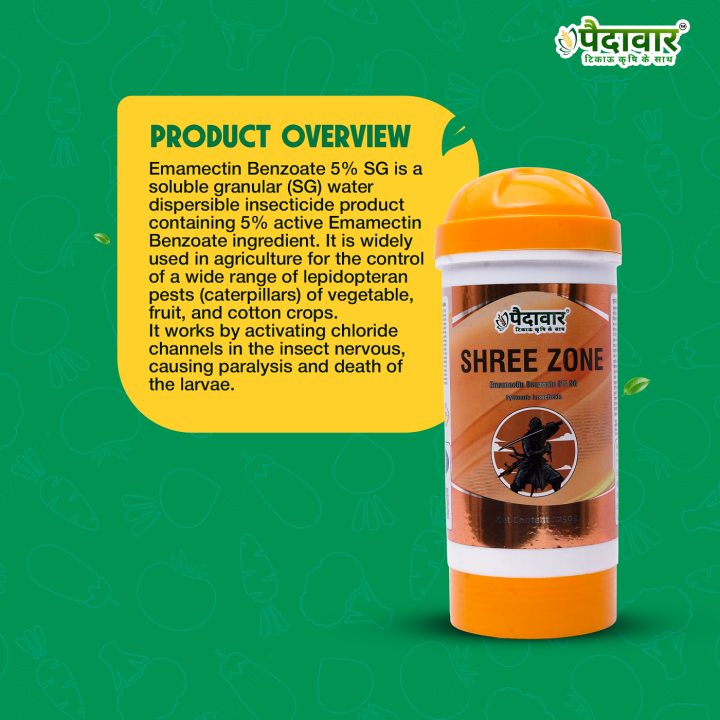 Paidavaar Shree Zone Emamectin Benzoate 5% SG Insecticide – thumb