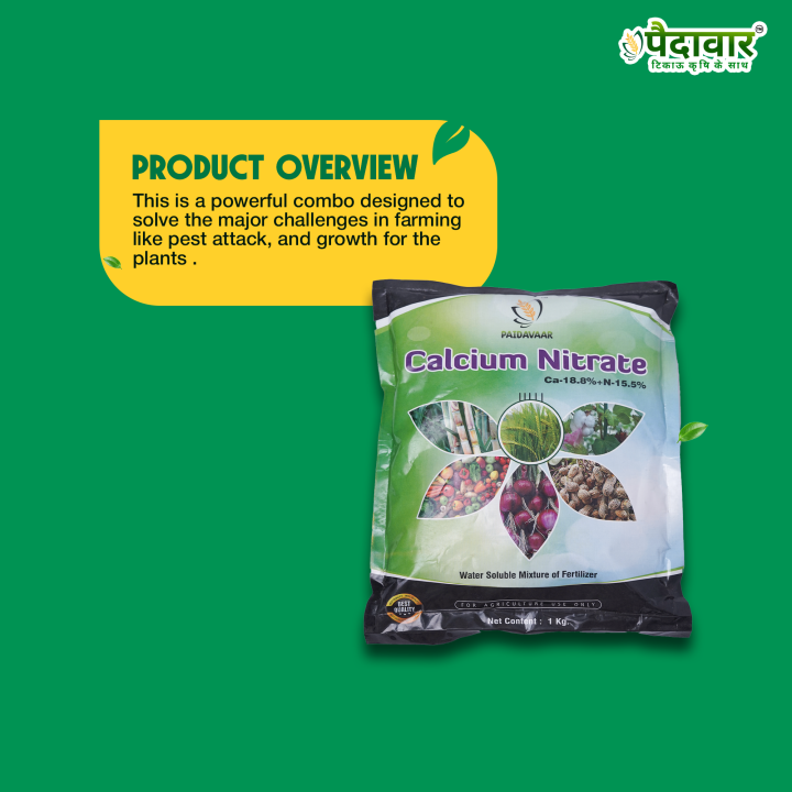 Paidavaar Calcium Nitrate (Ca 18.8% + N 15.5%) Water Soluble Fertilizer – thumb