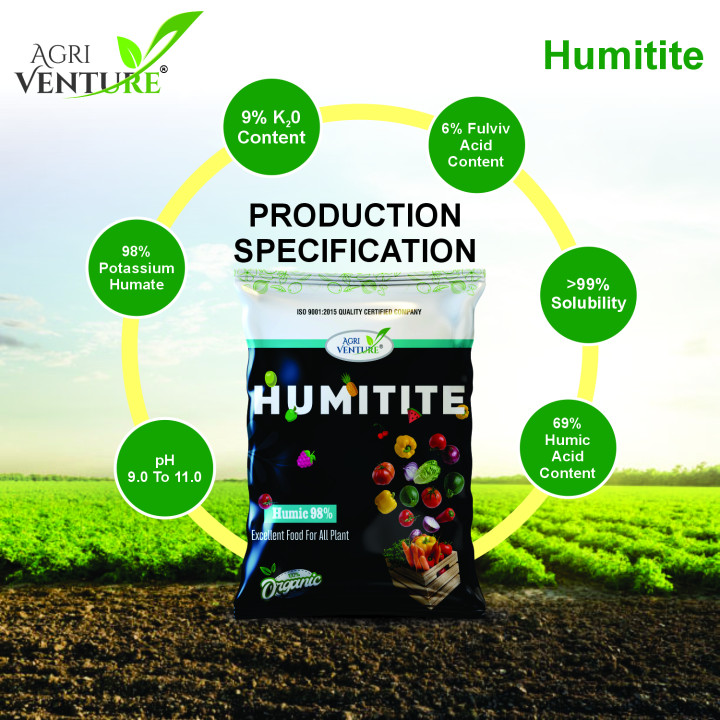 AgriVenture Humitite Super Potassium Humate 98% Flakes Plant Growth Regulator – thumb