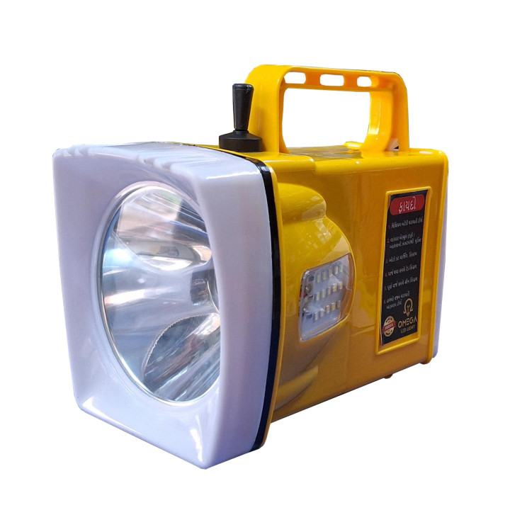 Radhe Agri Omega LED Torch Light, 700m Range, 5200mAh Battery, Main & Side Light For Farmers – main view