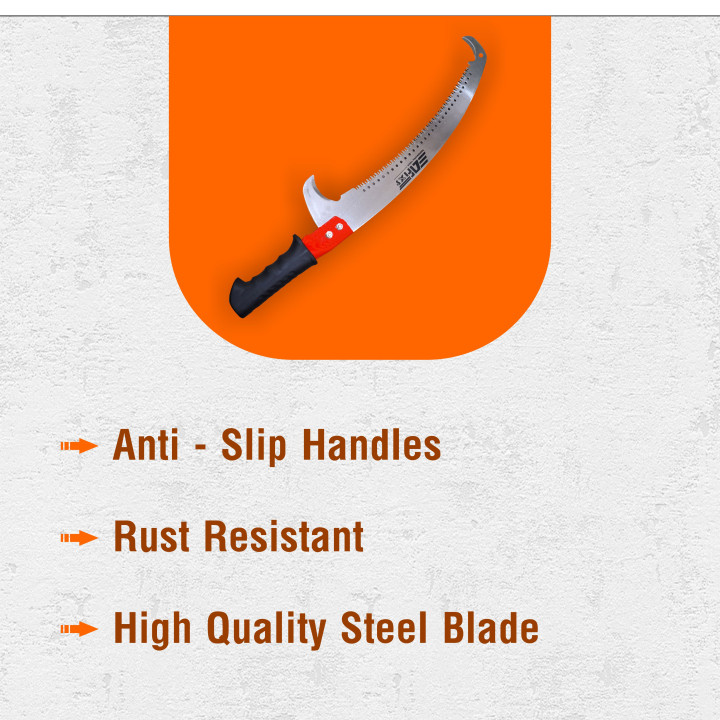 Radhe Ultra Touch Professional Tree Cutting & Wood Cutting Saw 24 Inch Curved Blade with Sharp Teeth – thumb
