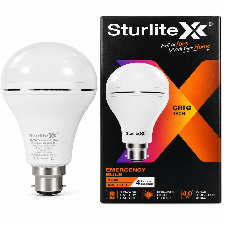 Sturlite Rechargeable Emergency Inverter LED Bulb B22 10W – main view
