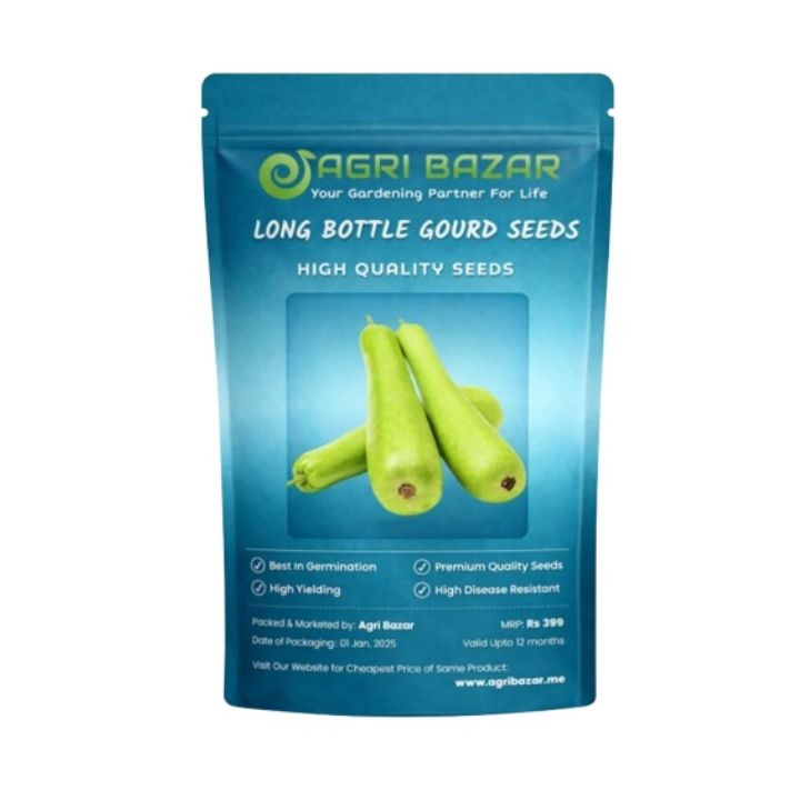 Agri Bazar Long Bottle Gourd (Lauki / Ghiya) Hybrid Seeds