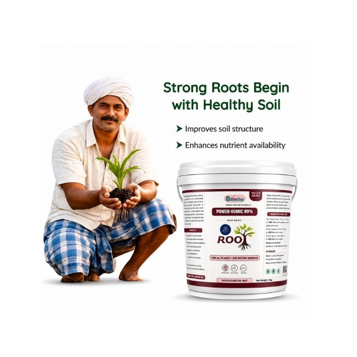 Power Humic 99% (OXYGEN), Super Potassium Humic Acid Flakes