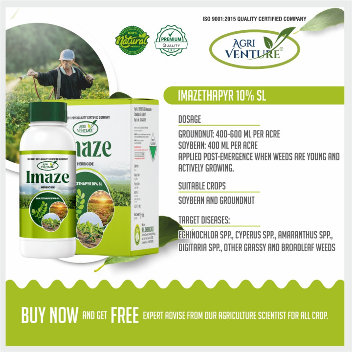 Agriventure Imaze Selective Herbicide - Imazethapyr 10% SL – thumb
