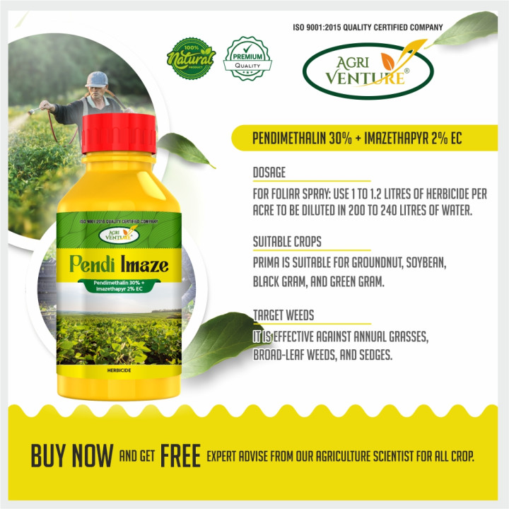 Agriventure Pendi Imaze Selective Herbicide - Pendimethalin 30% + Imazethapyr 2% EC – thumb