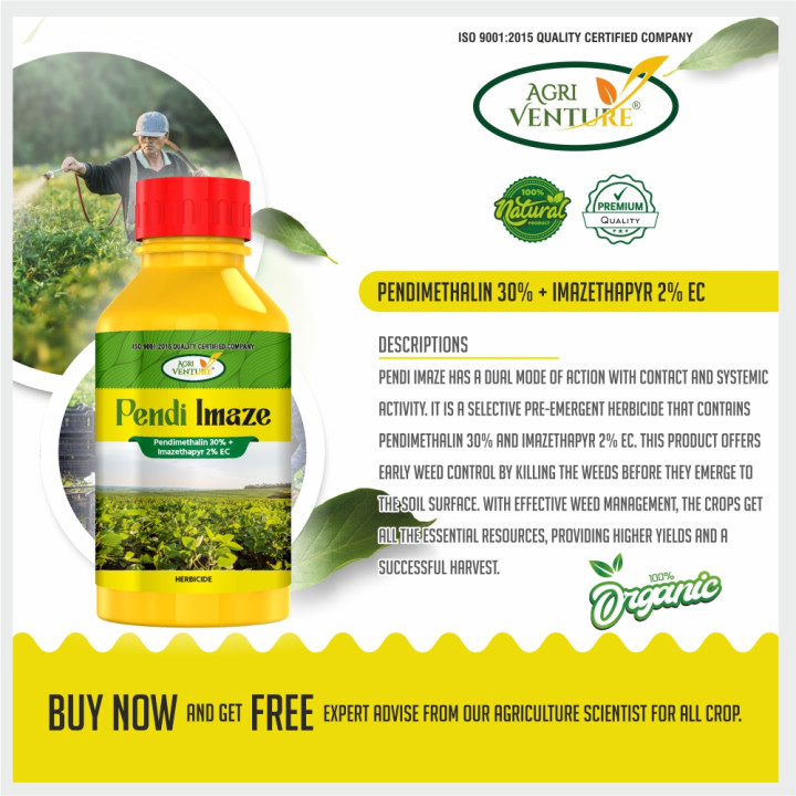 Agriventure Pendi Imaze Selective Herbicide - Pendimethalin 30% + Imazethapyr 2% EC – thumb