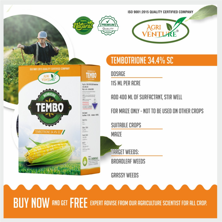 Agriventure Tembo Herbicide - Tembotrione 34.4% SC – thumb