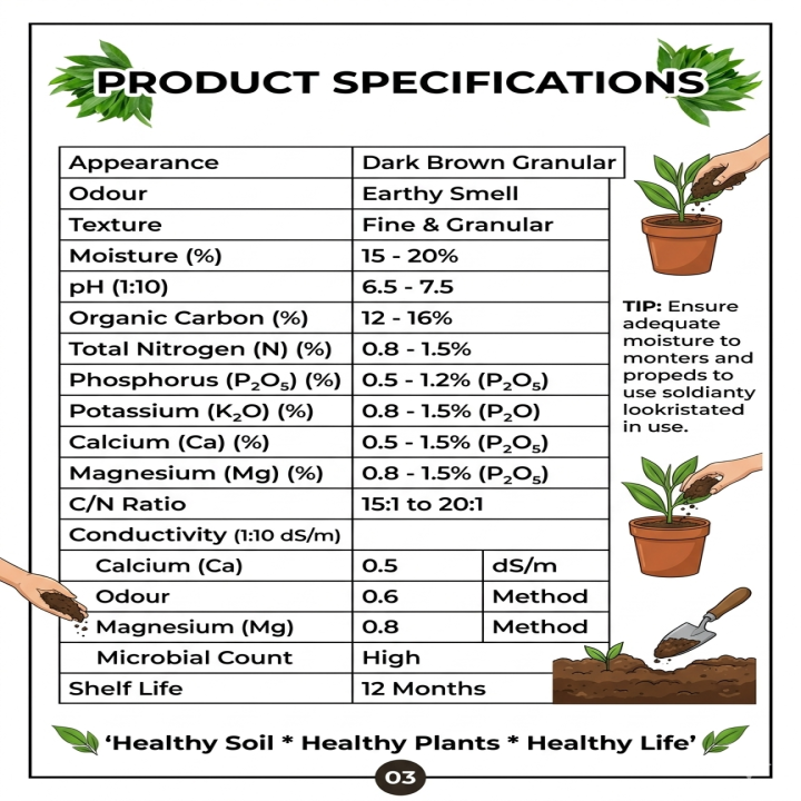 AMB EcoHarvest Organic Prime Vermicompost Fertilizer – thumb