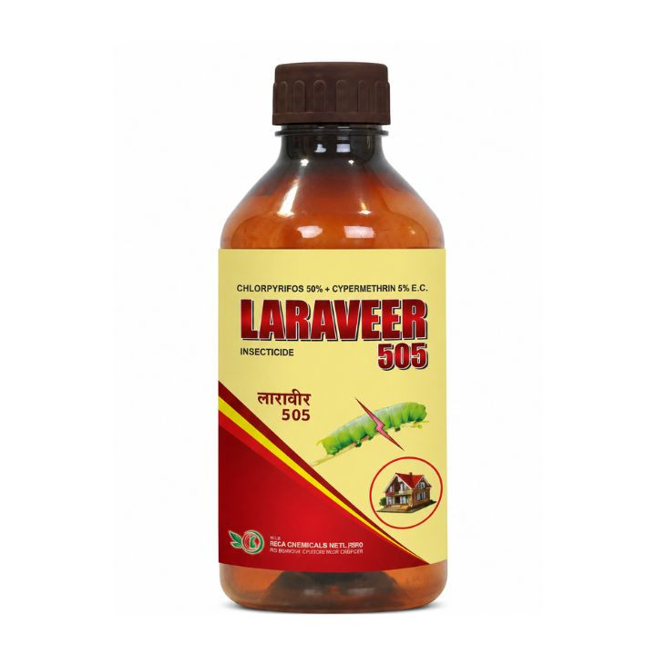 Indian Chemical Laraveer 505 Insecticide - Chlorpyrifos 50% + Cypermethrin 5% EC