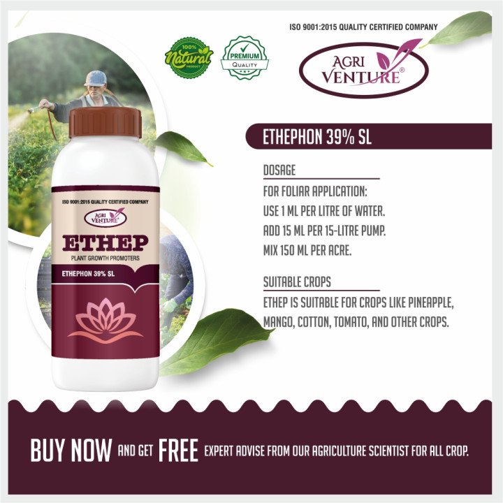 Agriventure Ethep Plant Growth Regulator - Ethephon 39% SL – thumb