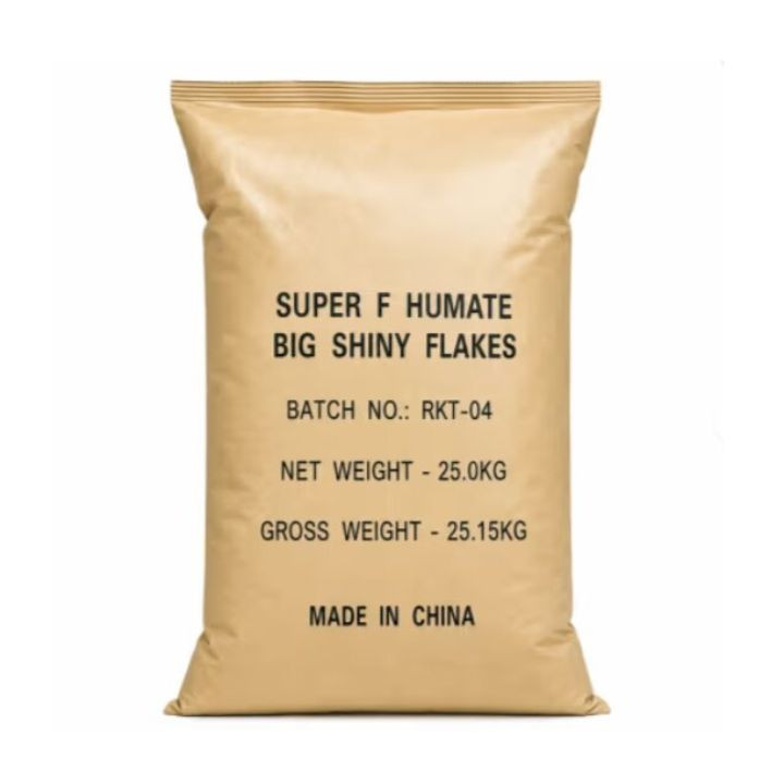 Agriventure Potassium Humate Shiny Flakes Humic 98% Plant Growth Promoter