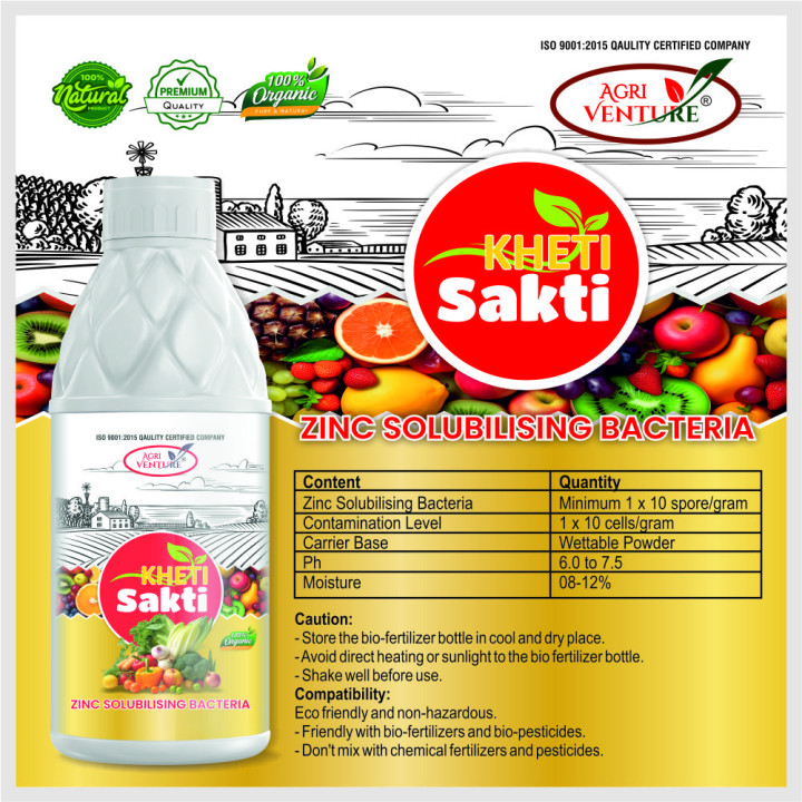 Agriventure Kheti Sakti Bio Fertilizer - Zinc Solubilising Bacteria – thumb