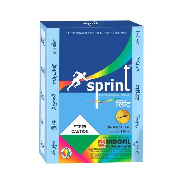 Indofil Sprint Fungicide  - Carbendazim 25% + Mancozeb 50% WS Systemic